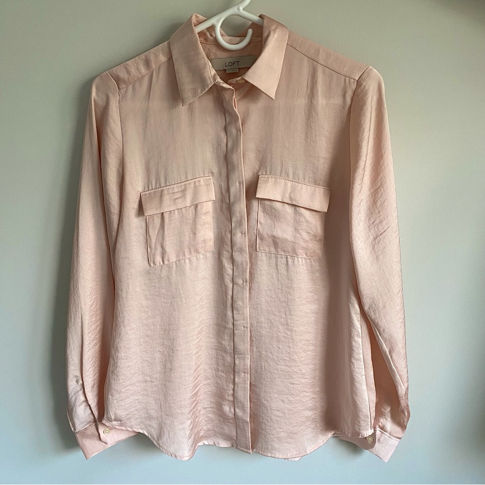 Loft Button Down Collared Blouse - image 1